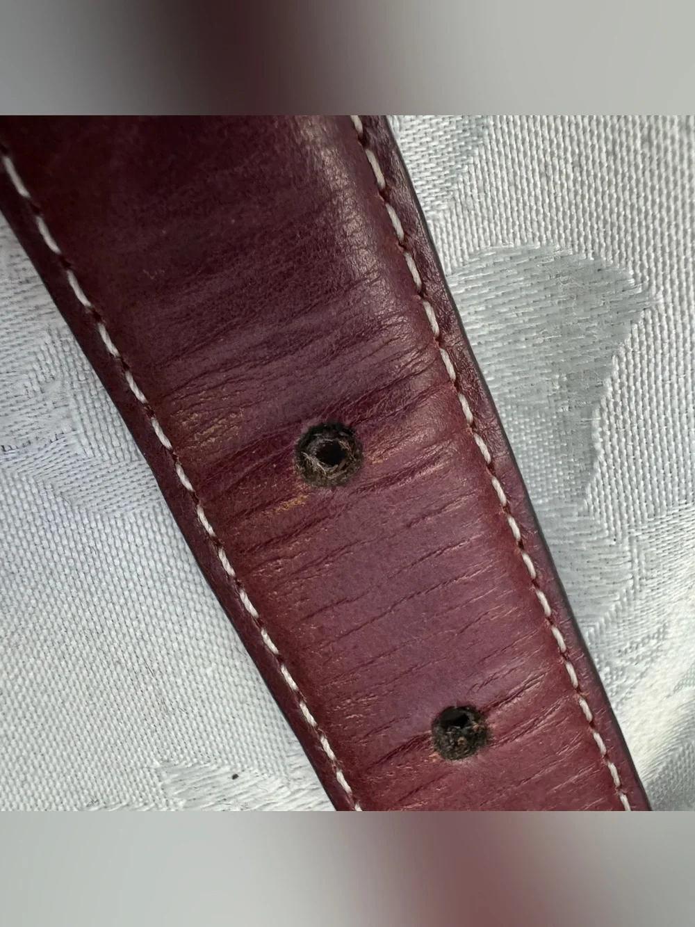 Onyx By Brighton Brown Leather Belt‎ Men’s Size 34 Fish Bass Western Preppy Dad